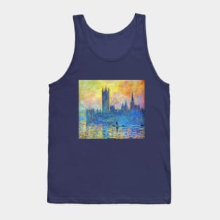 Houses of Parliament by Claude Monet Tank Top